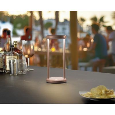 CLEPSY LAMPADA DA TAVOLO CON BATTERIA RICARICABILE IP54 TOUCH DIMMER LED 2W DIMMERABILE 5 COLORI