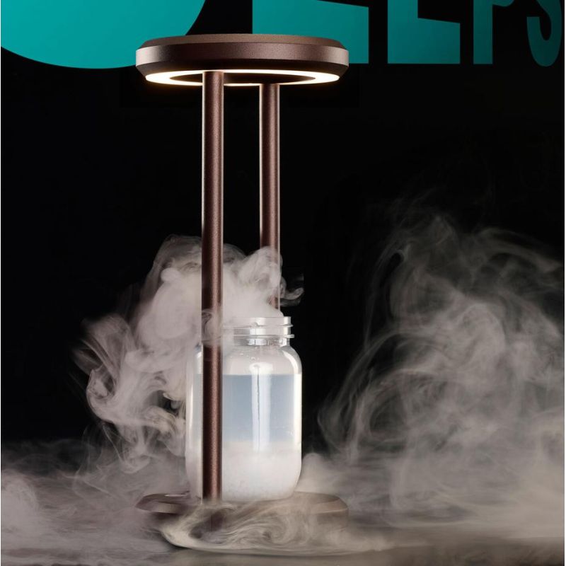 CLEPSY LAMPADA DA TAVOLO CON BATTERIA RICARICABILE IP54 TOUCH DIMMER LED 2W DIMMERABILE 5 COLORI