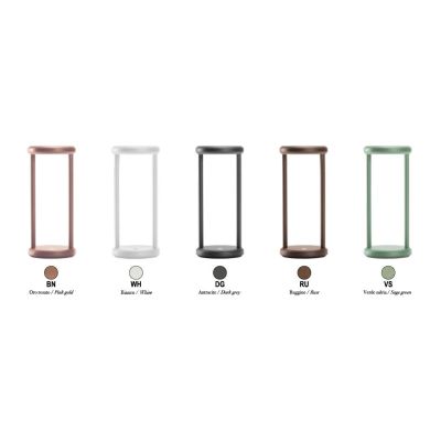 CLEPSY LAMPADA DA TAVOLO CON BATTERIA RICARICABILE IP54 TOUCH DIMMER LED 2W DIMMERABILE 5 COLORI