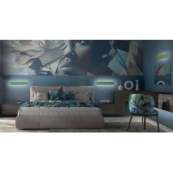 DISPLAY APPLIQUE LED 30W LUCE CCT 3000K-4000K IN METALLO 20 COLORI LUNGHEZZA 45 CM MODERNA 2