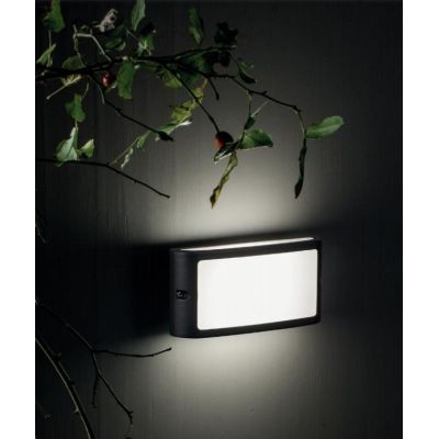 SCREEN APPLIQUE DA ESTERNI LUCE 3000K O 4000K IP54 LED 10W BIANCA MARRONE O ANTRACITE DI SOVIL Sovil - Cristalensi Shop Online
