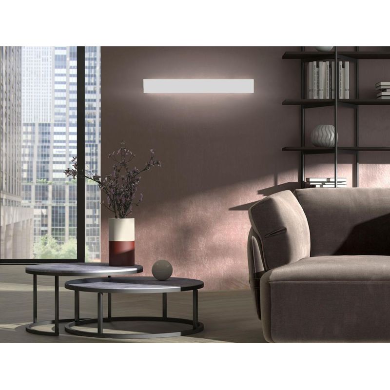 DISPLAY APPLIQUE LED 43W LUCE CCT 3000K-4000K IN METALLO 20 COLORI LUNGHEZZA 65 CM MODERNA