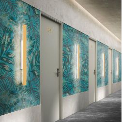 DISPLAY APPLIQUE LED 56W LUCE CCT 3000K-4000K IN METALLO 20 COLORI LUNGHEZZA 85 CM MODERNA 2