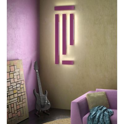 DISPLAY APPLIQUE LED 56W LUCE CCT 3000K-4000K IN METALLO 20 COLORI LUNGHEZZA 85 CM MODERNA