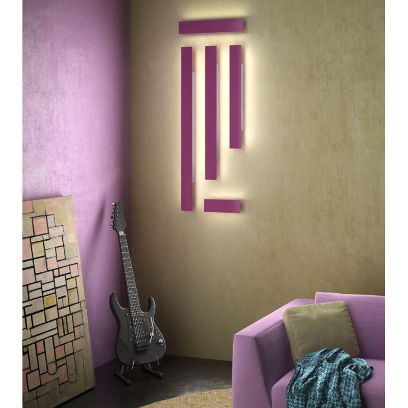 DISPLAY APPLIQUE LED 70W LUCE CCT 3000K-4000K IN METALLO 20 COLORI LUNGHEZZA 105 CM MODERNA