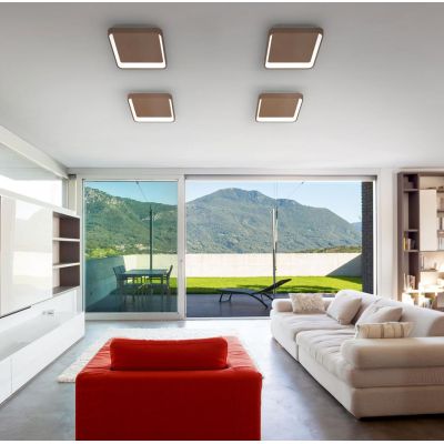 BOARD PLAFONIERA CM 50X50 LED 50W LUCE CCT 3000K-4000K IN METALLO 21 COLORI QUADRATA MODERNA