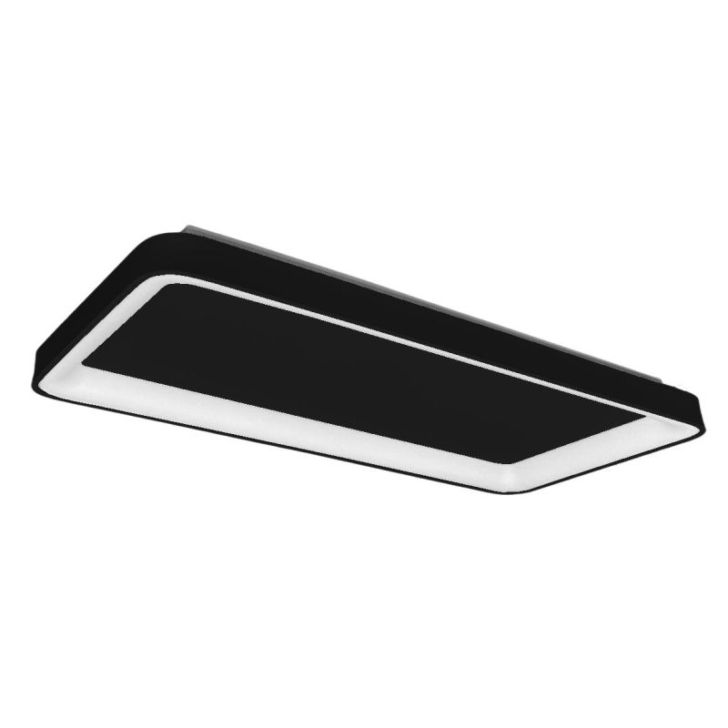 BOARD PLAFONIERA RETTANGOLARE LED 60W LUCE CCT 3000K-4000K IN METALLO 21 COLORI CM 70X35 MODERNA
