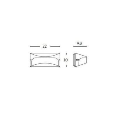 DOME APPLIQUE IN ALLUMINIO IP54 LUCE 3000K O 4000K DA ESTERNO MODERNA LED 10W BIANCA ANTRACITE O MAR Sovil - Cristalensi Shop On