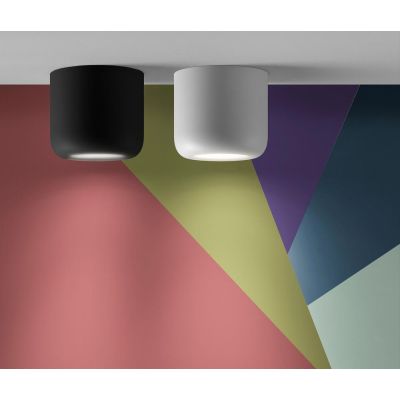 PUSH PICCOLA PLAFONIERA IN METALLO IP44 CON LED 10W LUCE CCT 3000K-4000K 22 COLORI DESIGN MODERNO