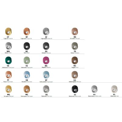 PUSH PICCOLA PLAFONIERA IN METALLO IP44 CON LED 10W LUCE CCT 3000K-4000K 22 COLORI DESIGN MODERNO