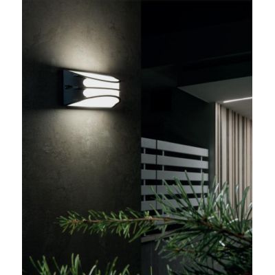 BRA APPLIQUE DA ESTERNO IP54 LUCE 3000K O 4000K IN ALLUMINIO LED 10W BIANCA ANTRACITE O MARRONE Sovil - Cristalensi Shop Online
