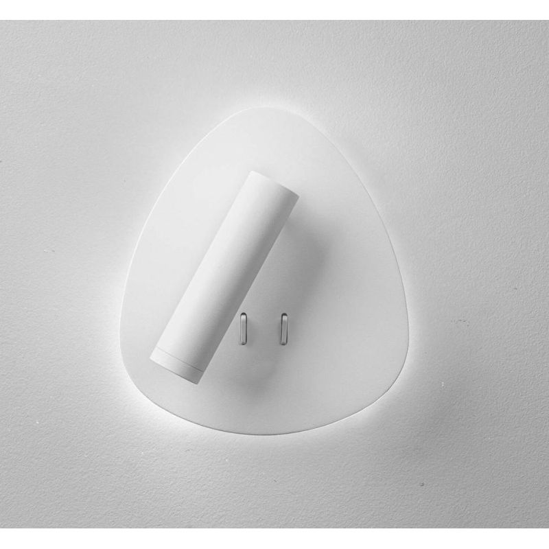 NIGHTLY APPLIQUE MODERNA CON LUCE ORIENTABILE LED 9W LUCE 3000K DOPPIA ILLUMINAZIONE IN METALLO 16 COLORI