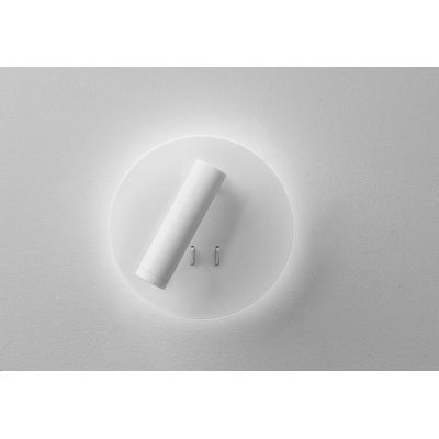 NIGHTLY APPLIQUE ROTONDA CON LUCE ORIENTABILE LED 9W LUCE 3000K DOPPIA ILLUMINAZIONE IN METALLO 16 COLORI