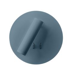 NIGHTLY APPLIQUE ROTONDA CON LUCE ORIENTABILE LED 9W LUCE 3000K DOPPIA ILLUMINAZIONE IN METALLO 16 COLORI