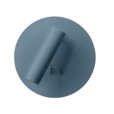 NIGHTLY APPLIQUE ROTONDA CON LUCE ORIENTABILE LED 9W LUCE 3000K DOPPIA ILLUMINAZIONE IN METALLO 16 COLORI