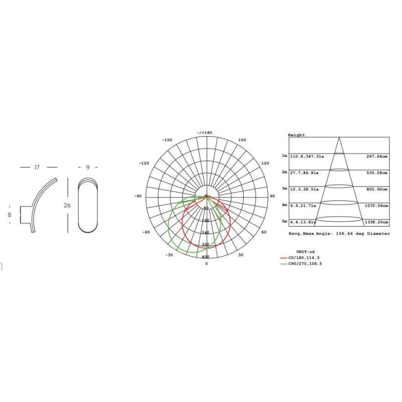 VIRGOLA APPLIQUE DA ESTERNO IP65 LUCE 4000K MODERNO IN ALLUMINIO A LED 12W ANTRACITE DI SOVIL Sovil - Cristalensi Shop Online