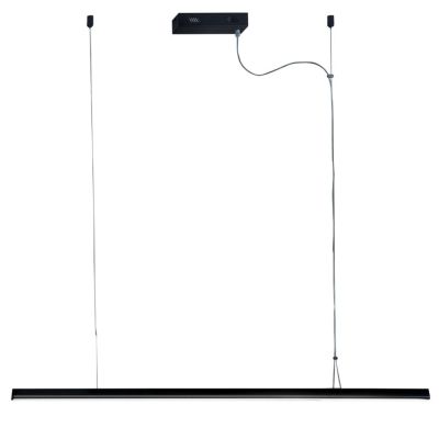 BAR SOSPENSIONE LINEARE BIANCA O NERA LED 40W DIMMERABILE LUNGHEZZA CM 120 DESIGN MODERNO