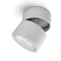 JOINT PLAFONIERA APPLIQUE ROTONDA CON PROIETTORE A LED 11W BIANCO O NERO ORIENTABILE 2