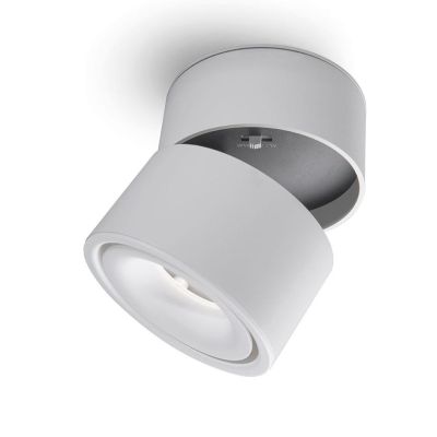 JOINT PLAFONIERA APPLIQUE ROTONDA CON PROIETTORE A LED 11W BIANCO O NERO ORIENTABILE