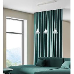 CONY SOSPENSIONE 3 LUCI RETTANGOLARE LED 21W CCT 3000K-4000K IN METALLO 3 COLORI CON DIFFUSORI TRASPARENTI 2