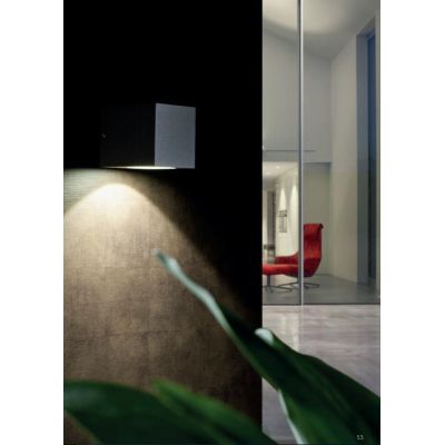 LULA FARETTO DA PARETE A CUBO PER ESTERNI IP54 LUCE 3000K O 4000K CON LED 6W BIANCO O ANTRACITE DI Sovil - Cristalensi Shop Onli