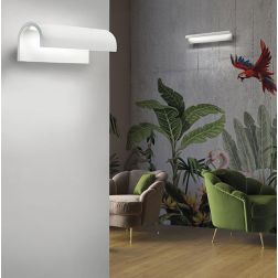 LAMPADA DA PARETE A LED 12W LUCE CCT 3000K-4000K IN METALLO 20 COLORI MODERNA LUNGHEZZA 20 CM 2