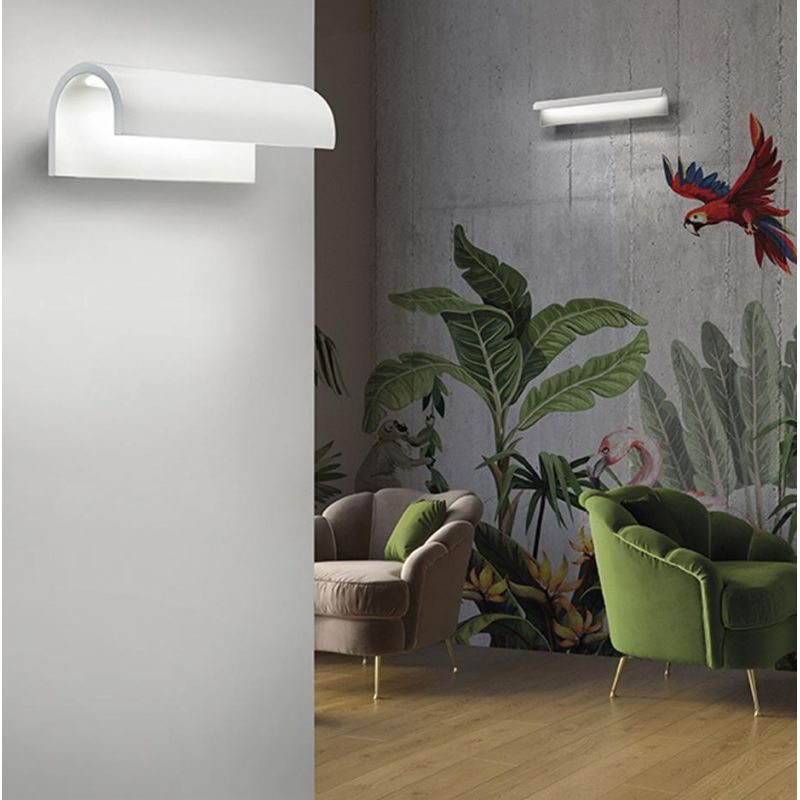 LAMPADA DA PARETE A LED 12W LUCE CCT 3000K-4000K IN METALLO 20 COLORI MODERNA LUNGHEZZA 20 CM