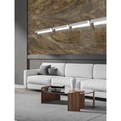 LAMPADA DA PARETE A LED 28W LUCE CCT 3000K-4000K IN METALLO 20 COLORI MODERNA LUNGHEZZA 53 CM