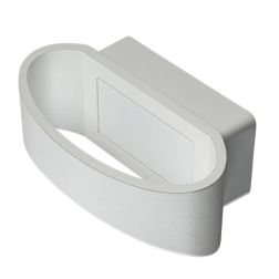 LAMPADA DA PARETE PER ESTERNI LED 12W LUCE 3000K IN ALLUMINIO 3 COLORI MODERNA LARGHEZZA 18 CM 2