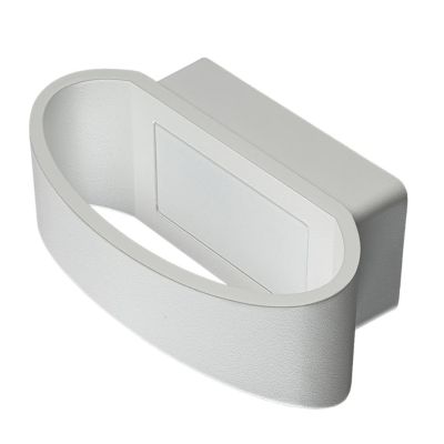 LAMPADA DA PARETE PER ESTERNI LED 12W LUCE 3000K IN ALLUMINIO 3 COLORI MODERNA LARGHEZZA 18 CM
