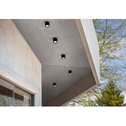 APPLIQUE DA ESTERNO ROTONDA D9 CM IN ALLUMINIO 6 COLORI MONOEMISSIONE LAMPADINA ATTACCO GX53 2