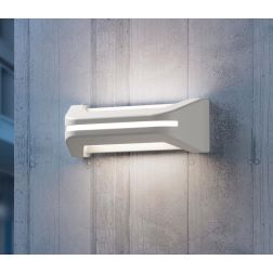 TAY APPLIQUE DA ESTERNO IP65 LED 20W LUCE 3000K ANTRACITE E BIANCA LUCE DIFFUSA DESIGN MODERNO 2