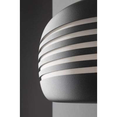NAIL APPLIQUE DA ESTERNO CON GRIGLIA IP54 ANTRACITE,RUGGINE E BIANCA MODERNA LAMPADINA ATTACCO E14