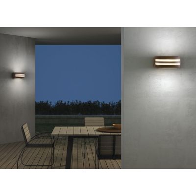 NAIL APPLIQUE DA ESTERNO CON GRIGLIA IP54 ANTRACITE,RUGGINE E BIANCA MODERNA LAMPADINA ATTACCO E14