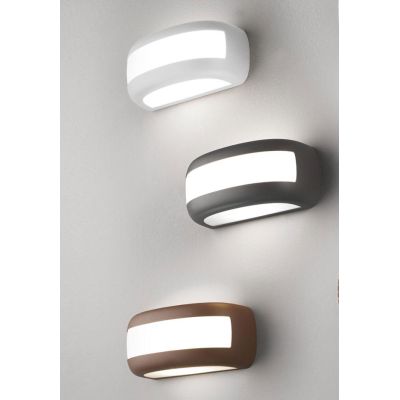 NAIL APPLIQUE DA ESTERNO IP54 ANTRACITE,RUGGINE E BIANCA LUCE DIFFUSA MODERNA LAMPADINA ATTACCO E14