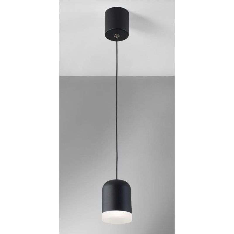 BELL SOSPENSIONE SINGOLA LED 10W CCT 3000K-4000K-6500K ALLUMINIO 3 COLORI D6 CM DESIGN MODERNO