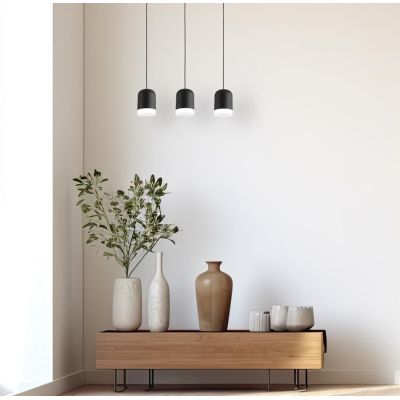 BELL SOSPENSIONE SINGOLA LED 10W CCT 3000K-4000K-6500K ALLUMINIO 3 COLORI D6 CM DESIGN MODERNO