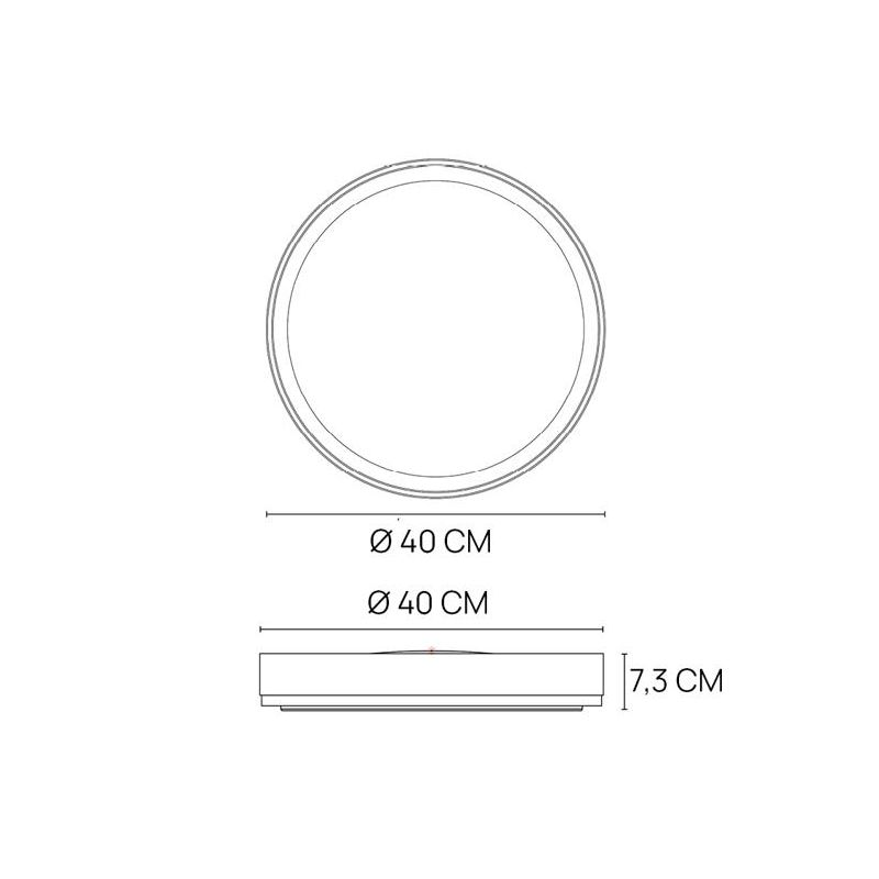 ASTRO LAMPADA DA PARETE O SOFFITTO BIANCA IN 2 MISURE CON LED INTEGRATO DIMMERABILE TELECOMANDO INCLUSO
