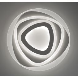 BUD LAMPADA ORIGINALE CON LED INTEGRATO LUCE CCT 3000K-4000K IN METALLO BIANCO MODERNA IN 2 MISURE 2