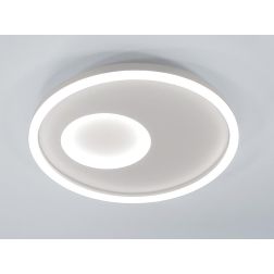 CELL PLAFONIERA APPLIQUE LED INTEGRATO LUCE CCT 3000K-4000K IN METALLO BIANCO MODERNA IN 2 MISURE 2