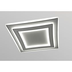 CANOPY PLAFONIERA SMART 50X50 CM LED 52W LUCE DIMMERABILE CON TELECOMANDO INCLUSO ULTRA MODERNA 2