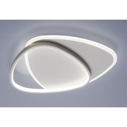 CIOP PLAFONIERA STRAVAGANTE LED 36W LUCE CCT 3000K-4000K IN METALLO BIANCO DESIGN MODERNO