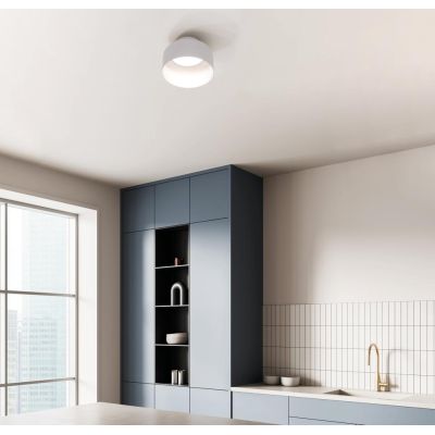 BOTTONE APPLIQUE PLAFONIERA IN ALLUMINIO 4 COLORI LED INTEGRATO TELECOMANDO INCLUSO IN 2 MISURE