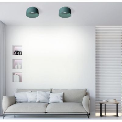 BOTTONE APPLIQUE PLAFONIERA IN ALLUMINIO 4 COLORI LED INTEGRATO TELECOMANDO INCLUSO IN 2 MISURE