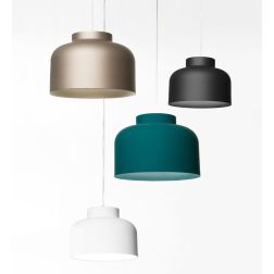 BOTTONE SOSPENSIONE SINGOLA 4 COLORI LED INTEGRATO DIMMERABILE TELECOMANDO INCLUSO IN 2 MISURE