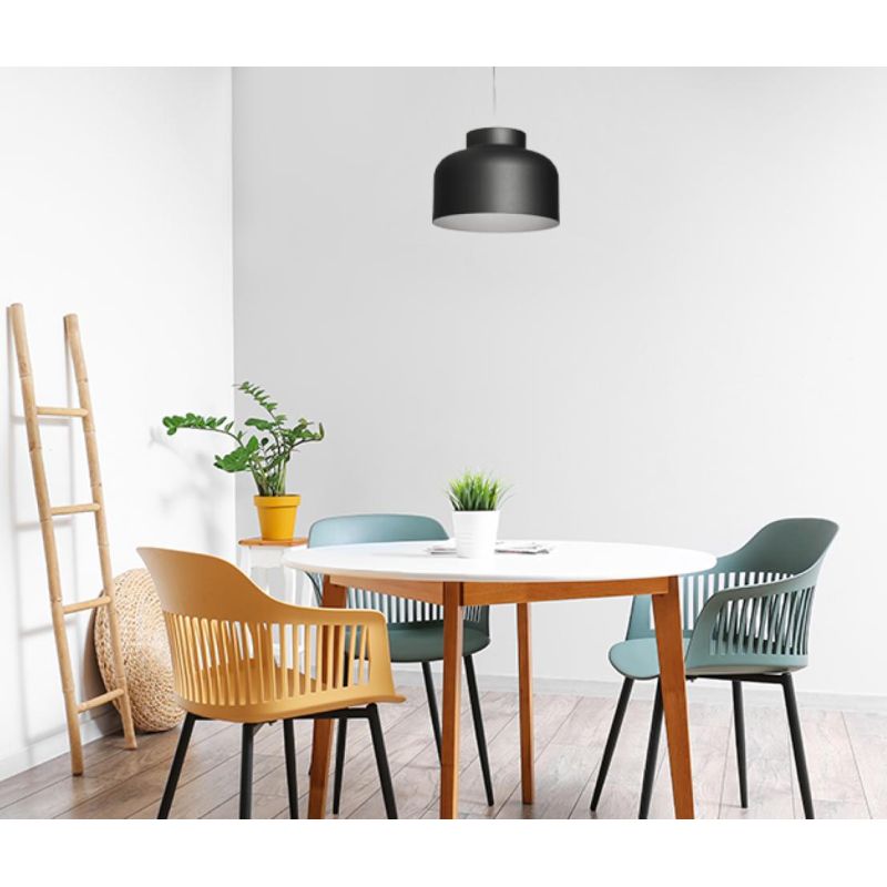 BOTTONE SOSPENSIONE SINGOLA 4 COLORI LED INTEGRATO DIMMERABILE TELECOMANDO INCLUSO IN 2 MISURE
