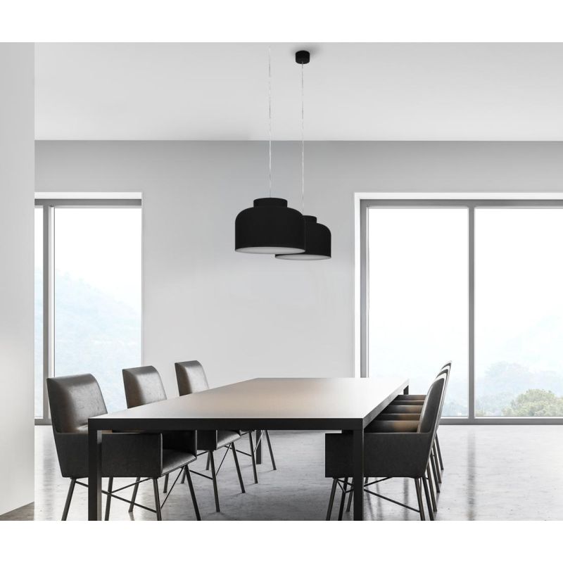 BOTTONE SOSPENSIONE SINGOLA 4 COLORI LED INTEGRATO DIMMERABILE TELECOMANDO INCLUSO IN 2 MISURE