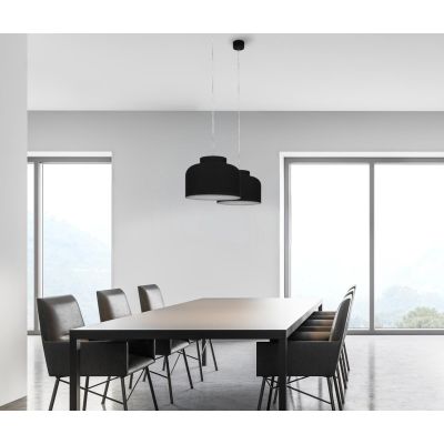 BOTTONE SOSPENSIONE SINGOLA 4 COLORI LED INTEGRATO DIMMERABILE TELECOMANDO INCLUSO IN 2 MISURE