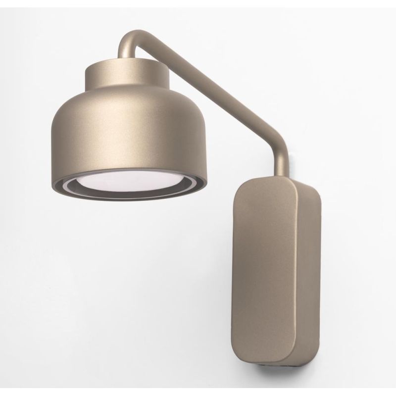 BOTTONE LAMPADA DA PARETE CON BRACCIO IN ALLUMINIO 4 COLORI LAMPADINA ATTACCO GX53 DESIGN MODERNO