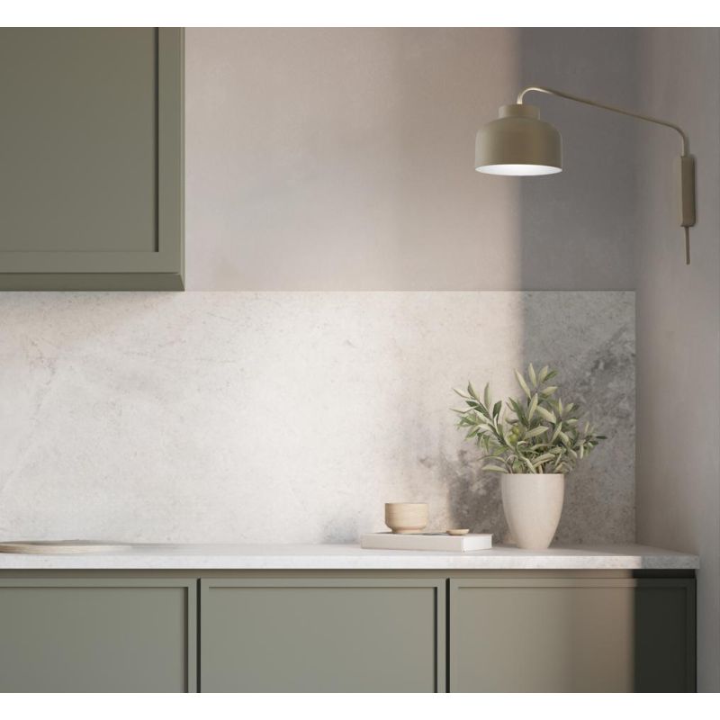 BOTTONE APPLIQUE CON BRACCIO LED 24W LUCE DIMMERABILE UP & DOWN ALLUMINIO 4 COLORI DESIGN MODERNO